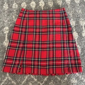 Brandy Melville Red Plaid Pencil Skirt